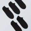 Pack de 5 pares de calcetines deportivos de algodón – Negro Pack de 5 pares de calcetines deportivos de algodón – Negro