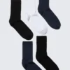 Pack de 5 pares de calcetines deportivos – Negro/Blanco/Azul oscuro Pack de 5 pares de calcetines deportivos – Negro/Blanco/Azul oscuro