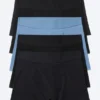 Pack de 5 slips bóxer – Mezcla de negro y azul Pack de 5 slips bóxer – Mezcla de negro y azul