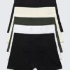 Pack de 5 slips bóxer – Negro/Beige/Verde/Blanco Pack de 5 slips bóxer – Negro/Beige/Verde/Blanco