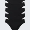 Pack de 5 slips suaves sin costuras – Negro