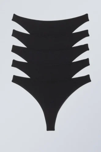 Pack de 5 tangas Soul – Negro