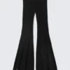 Pantalones acampanados con pedrería – Negro – Pedrería Pantalones acampanados con pedrería – Negro – Pedrería