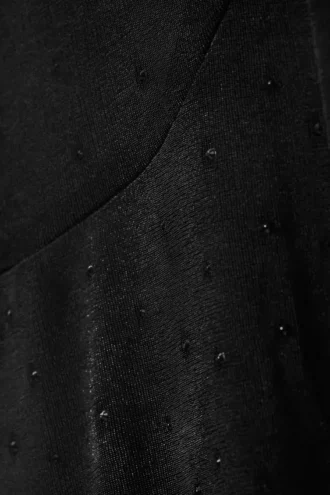 Pantalones acampanados con pedrería – Negro – Pedrería