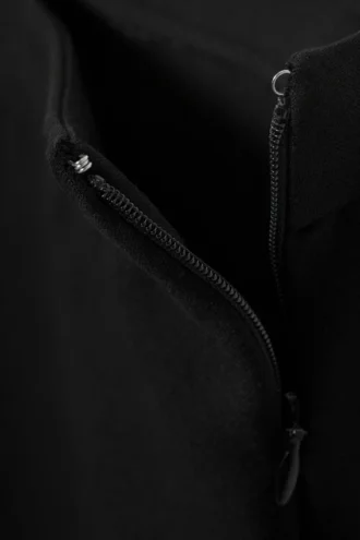Pantalones acampanados de talle bajo – Negro