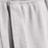 Pantalones anchos de algodón para estar por casa – Gris claro empolvado