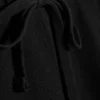 Pantalones anchos de algodón para estar por casa – Negro