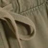 Pantalones anchos de algodón para estar por casa – Verde caqui apagado Pantalones anchos de algodón para estar por casa – Verde caqui apagado