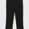 Pantalones capri de talle medio – Negro Pantalones capri de talle medio – Negro