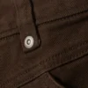 Pantalones capri de talle ultrabajo – Marrón oscuro