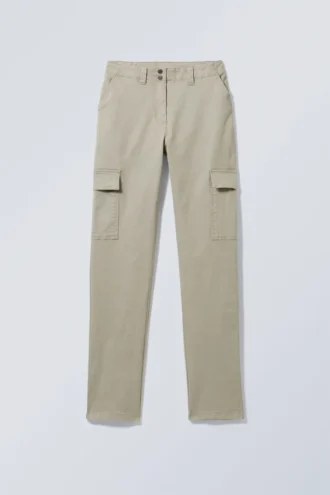 Pantalones cargo ajustados Brenda – Beige