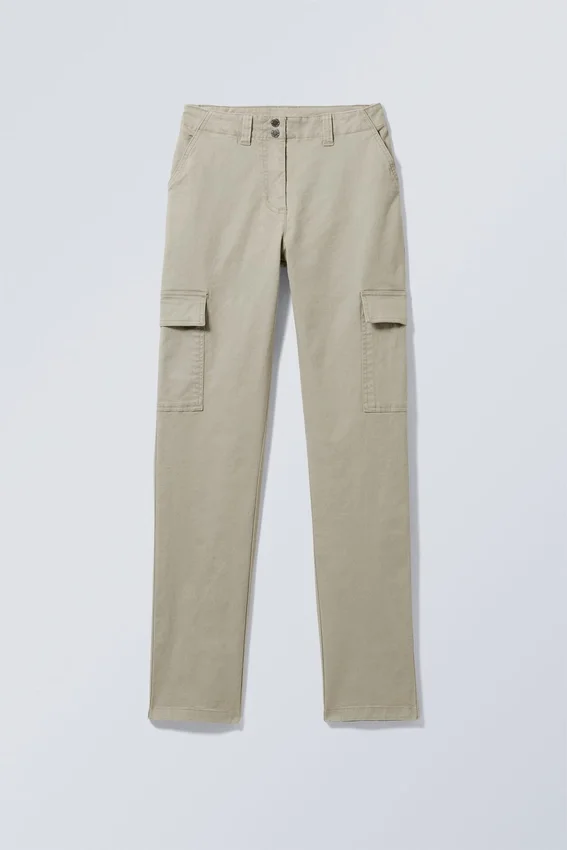 Pantalones cargo ajustados Brenda – Beige Pantalones cargo ajustados Brenda – Beige