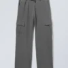 Pantalones cargo de jersey – Negro lavado Pantalones cargo de jersey – Negro lavado