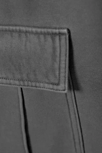 Pantalones cargo de jersey – Negro lavado