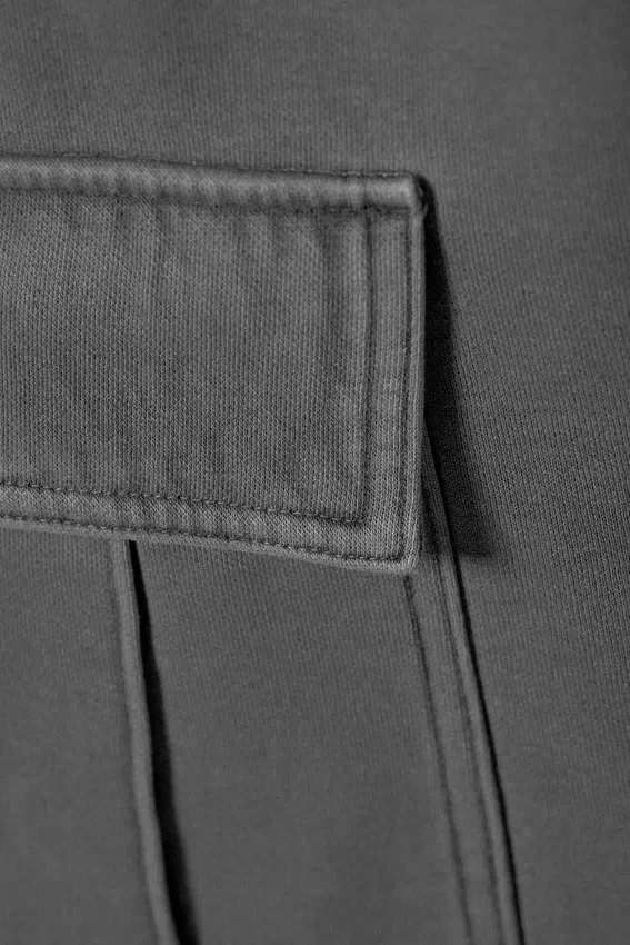 Pantalones cargo de jersey – Negro lavado Pantalones cargo de jersey – Negro lavado