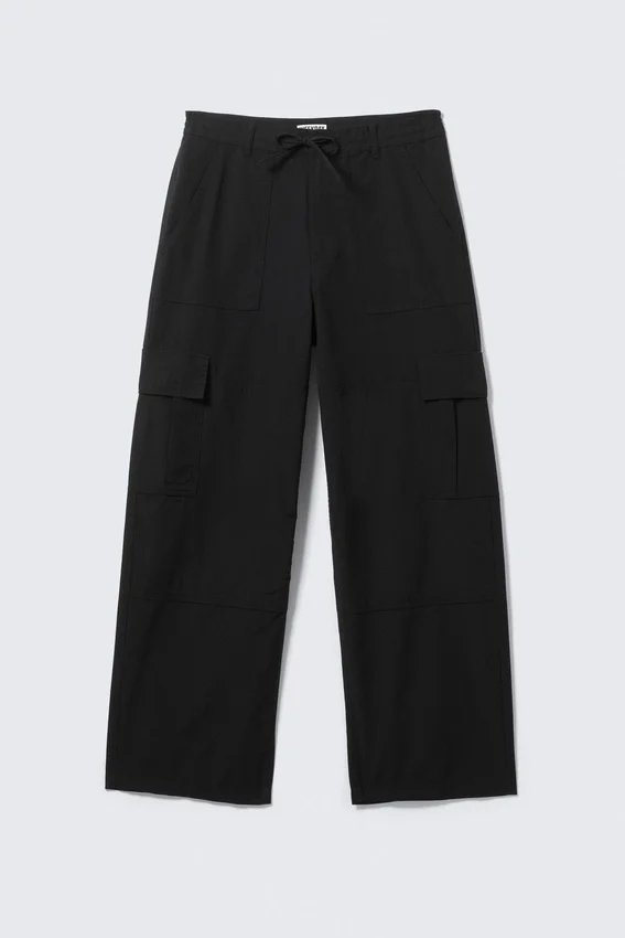 Pantalones cargo holgados de ripstop – Negro Pantalones cargo holgados de ripstop – Negro