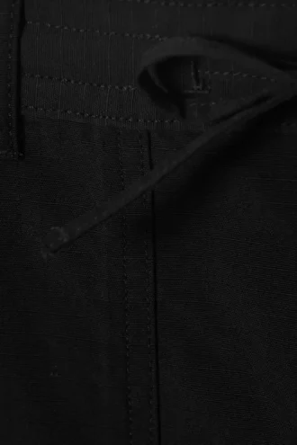 Pantalones cargo holgados de ripstop – Negro