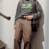 Pantalones chinos de corte holgado Emil – Dusty Mole Pantalones chinos de corte holgado Emil – Dusty Mole