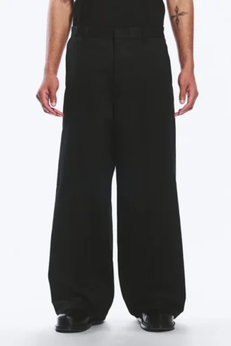 Pantalones chinos de corte holgado Emil – Negro