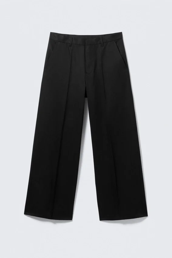 Pantalones chinos de corte holgado Emil – Negro Pantalones chinos de corte holgado Emil – Negro