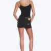 Pantalones cortos ajustados de denim de talle bajo – Negro tinta – Negro Pantalones cortos ajustados de denim de talle bajo – Negro tinta – Negro