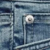 Pantalones cortos ajustados de vaquero de talle bajo – Azul fresco – Azul claro Pantalones cortos ajustados de vaquero de talle bajo – Azul fresco – Azul claro
