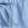 Pantalones cortos anchos lavados sin cremallera – Azul claro Pantalones cortos anchos lavados sin cremallera – Azul claro