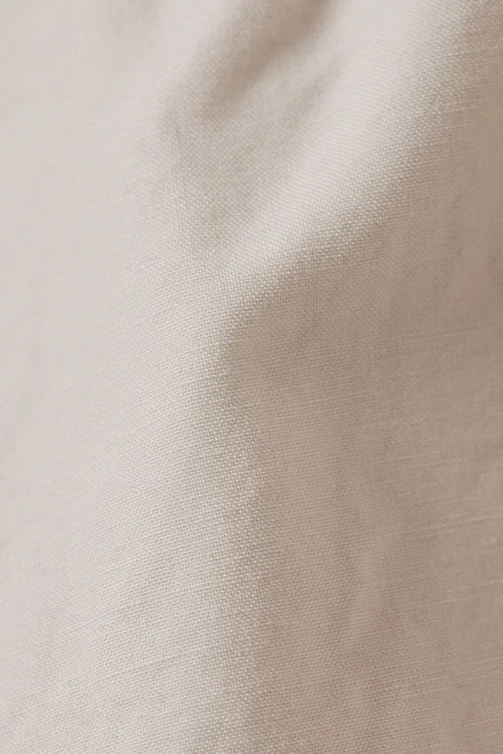 Pantalones cortos anchos lavados sin cremallera – Beige claro Pantalones cortos anchos lavados sin cremallera – Beige claro