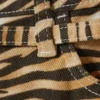 Pantalones cortos cargo de sarga de algodón de talle bajo – Rayas de tigre Pantalones cortos cargo de sarga de algodón de talle bajo – Rayas de tigre