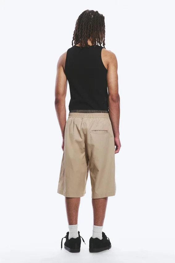 Pantalones cortos chino de corte holgado y talle medio – Beige Pantalones cortos chino de corte holgado y talle medio – Beige