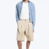 Pantalones cortos chinos de algodón – Beige claro apagado Pantalones cortos chinos de algodón – Beige claro apagado
