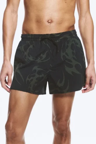Pantalones cortos con estampados – Negro