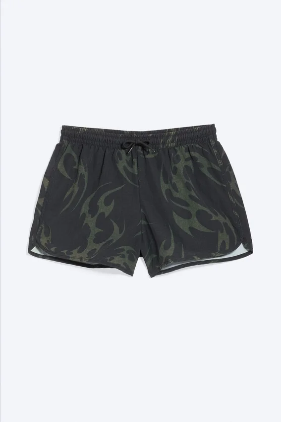 Pantalones cortos con estampados – Negro Pantalones cortos con estampados – Negro