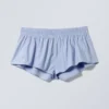 Pantalones cortos de algodón – Azul claro Pantalones cortos de algodón – Azul claro