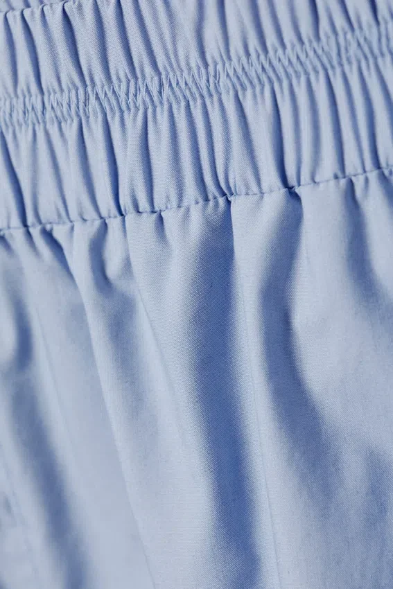 Pantalones cortos de algodón – Azul claro Pantalones cortos de algodón – Azul claro