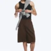 Pantalones cortos de algodón chino – Marrón oscuro Pantalones cortos de algodón chino – Marrón oscuro