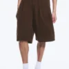 Pantalones cortos de algodón chino – Marrón oscuro Pantalones cortos de algodón chino – Marrón oscuro