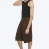 Pantalones cortos de algodón chino – Marrón oscuro Pantalones cortos de algodón chino – Marrón oscuro