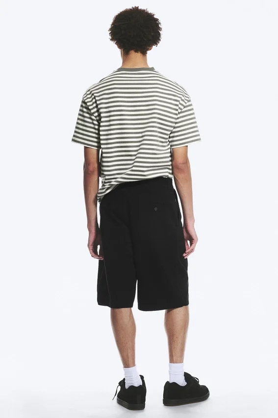 Pantalones cortos de algodón chino – Negro Pantalones cortos de algodón chino – Negro