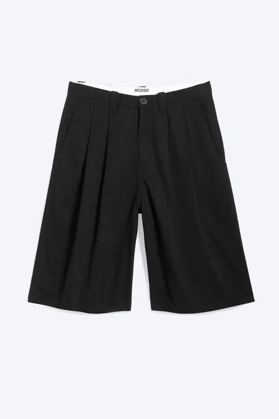 Pantalones cortos de algodón chino – Negro Pantalones cortos de algodón chino – Negro