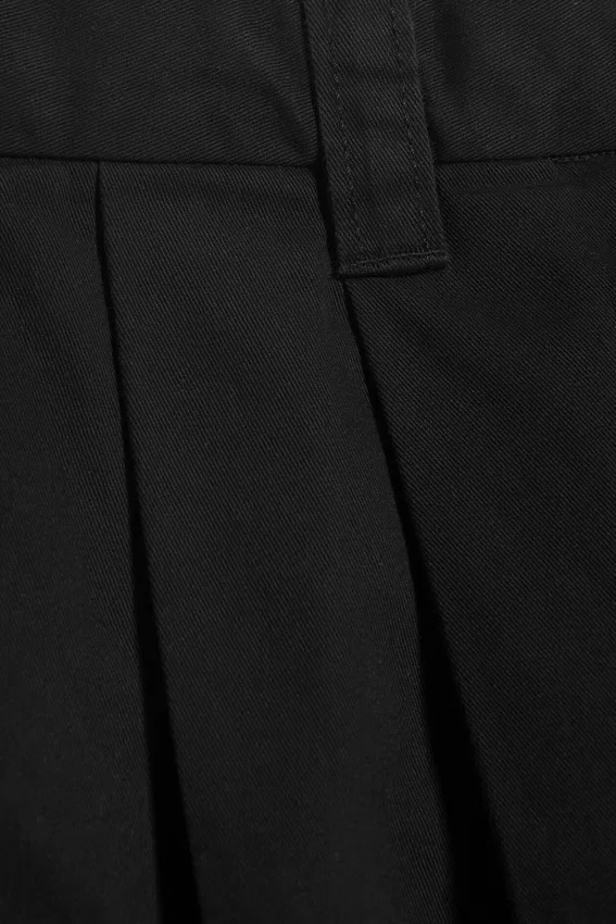 Pantalones cortos de algodón chino – Negro Pantalones cortos de algodón chino – Negro