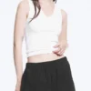 Pantalones cortos de algodón tipo bóxer holgados – A cuadros negros