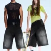 Pantalones cortos de carpintero holgados unisex Dunno – Black Web – Negro | Cheap Monday GB Pantalones cortos de carpintero holgados unisex Dunno – Black Web – Negro | Cheap Monday GB