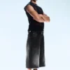 Pantalones cortos de carpintero holgados unisex Dunno – Black Web – Negro | Cheap Monday GB Pantalones cortos de carpintero holgados unisex Dunno – Black Web – Negro | Cheap Monday GB