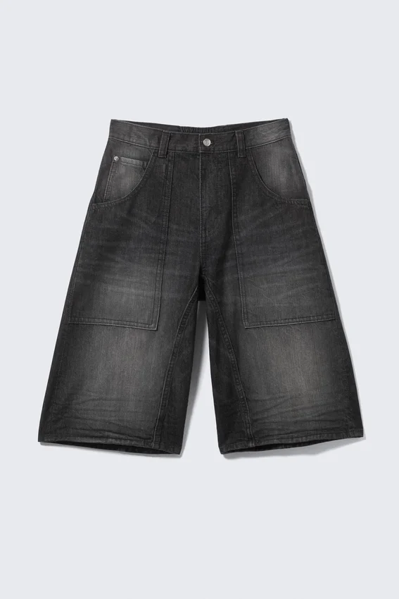 Pantalones cortos de carpintero holgados unisex Dunno – Black Web – Negro | Cheap Monday GB Pantalones cortos de carpintero holgados unisex Dunno – Black Web – Negro | Cheap Monday GB