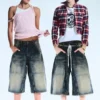 Pantalones cortos de carpintero unisex de corte holgado Dunno – Azul cañón – Azul oscuro | Cheap Monday GB Pantalones cortos de carpintero unisex de corte holgado Dunno – Azul cañón – Azul oscuro | Cheap Monday GB