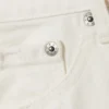 Pantalones cortos de denim de carpintero de talle bajo – Blanco polvoriento Pantalones cortos de denim de carpintero de talle bajo – Blanco polvoriento