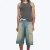 Pantalones cortos de denim largos y holgados de talle medio Void – Azul miel – Azul claro Pantalones cortos de denim largos y holgados de talle medio Void – Azul miel – Azul claro