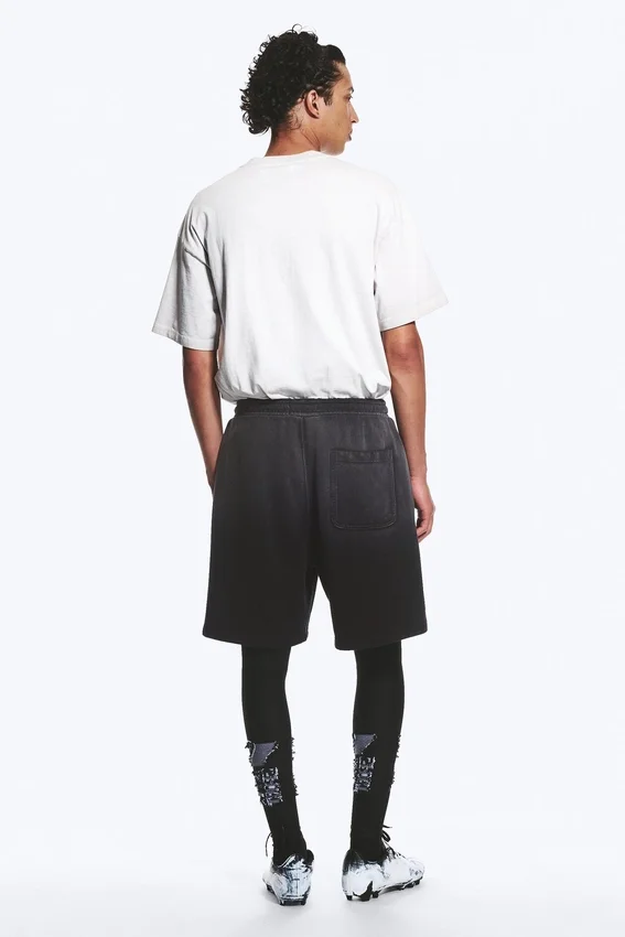 Pantalones cortos de fútbol de jersey holgados Toffs – negro apagado Pantalones cortos de fútbol de jersey holgados Toffs – negro apagado