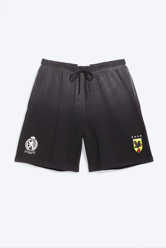 Pantalones cortos de fútbol de jersey holgados Toffs – negro apagado Pantalones cortos de fútbol de jersey holgados Toffs – negro apagado